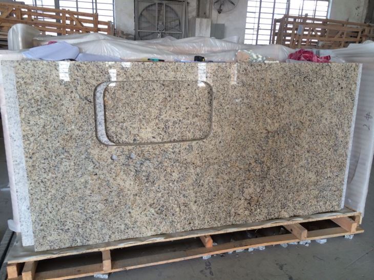 Giallo dekoratyviniai granito stalviršiai
