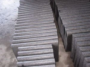 Kinijos juodas perlas G684 Flamed granito plytelių baseinas susidoroti